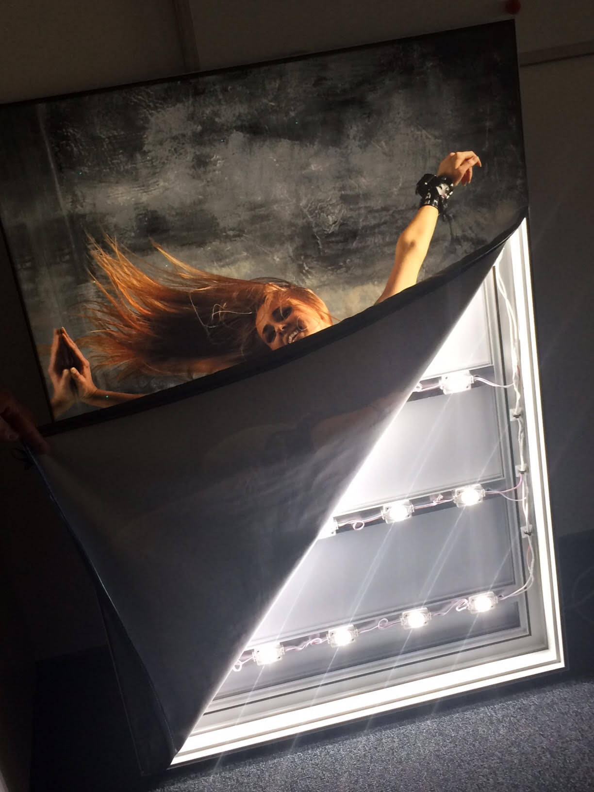 Impression sur toile avec jonc - réassort visuel