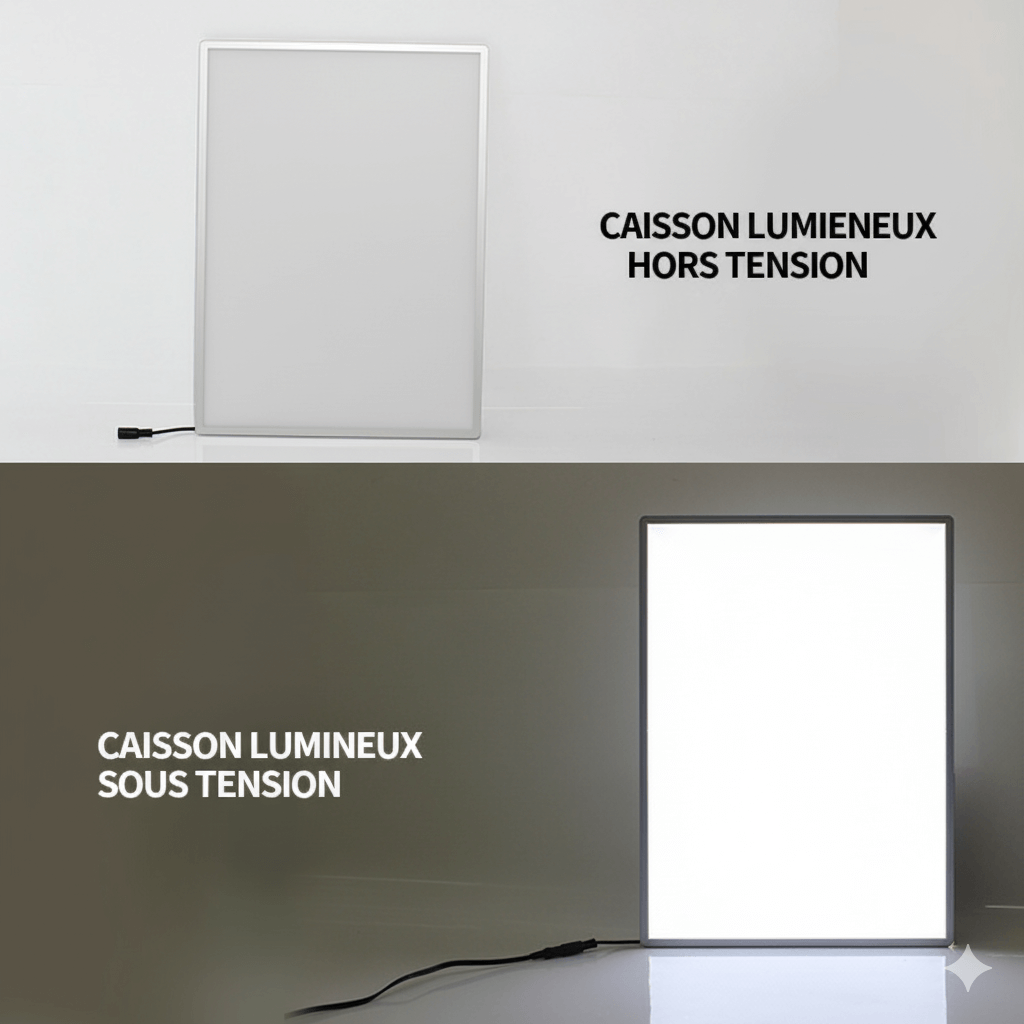 caisson lumineux extra plat 10 mm - économique – Image 10